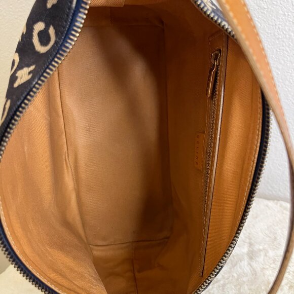 Celine Macadam C Blue Canvas Shoulder Bag - Picture 14 of 16
